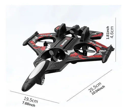 Avion Drone Nave combate dual giros rc